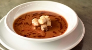 Fish soup with catfish, and sourdough bread