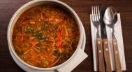 Vegetable soup „ ”Jégverem” style