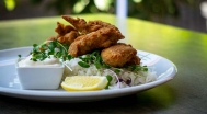Breaded veal brains, jasmine rice, tartar sauce 